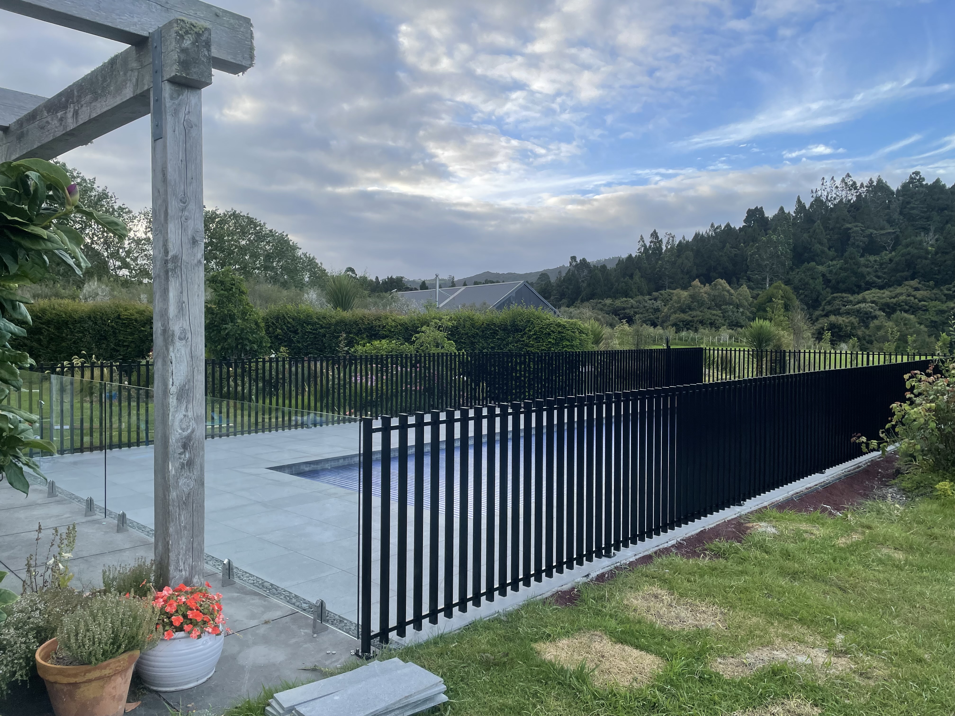 Fin Rail Pool Fencing